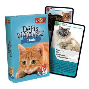 Bioviva Défis Nature - Chats-French Card Game New Sealed Ages 7+